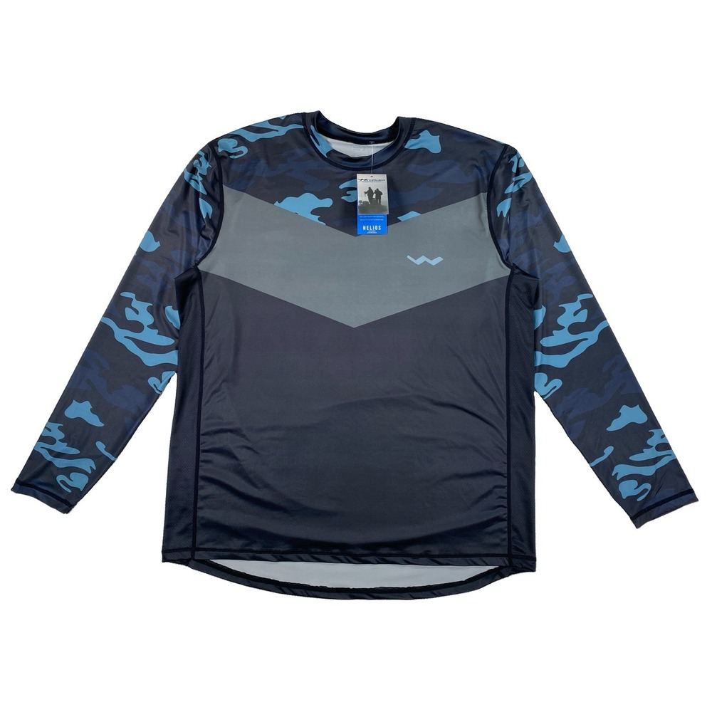 Windrider Helios UPF 50+ Sun Shirt Men's Large Navy Blue Camo NWT